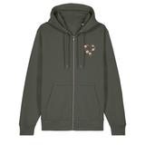 Mandelblüte - Zip-Hoodie Unisex